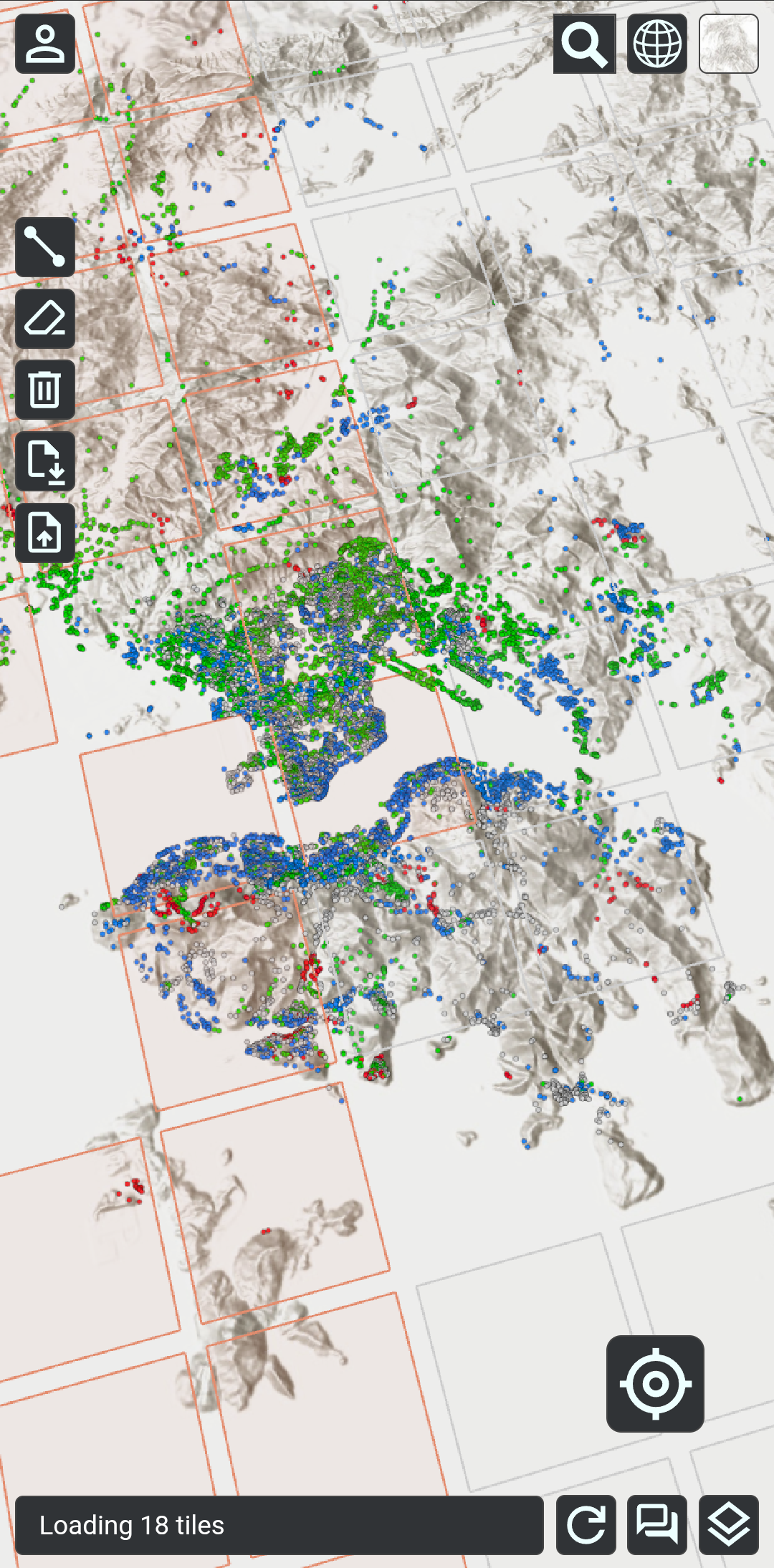 IITC Next screenshot showing map controls