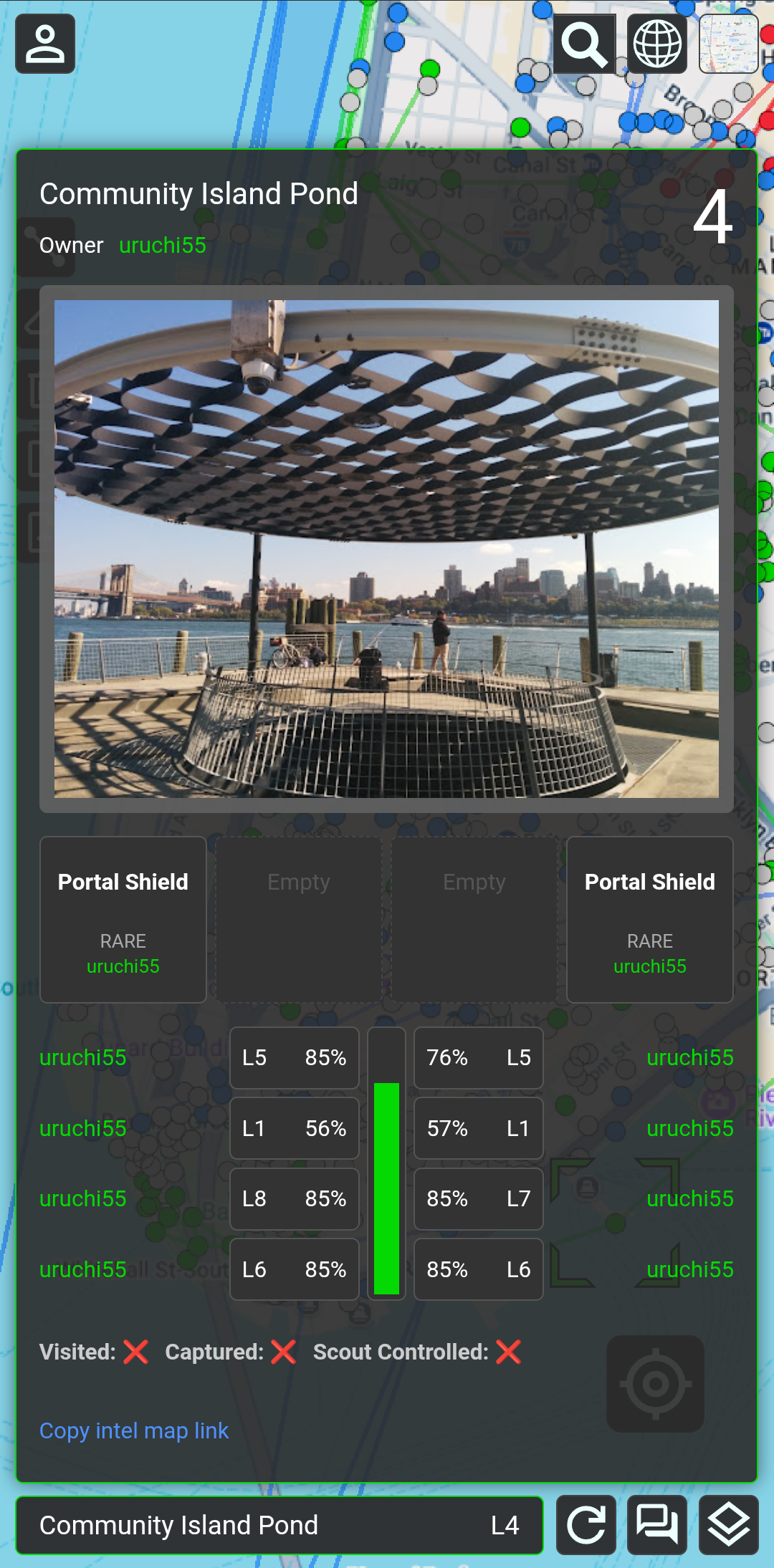 IITC Next screenshot showing portal details